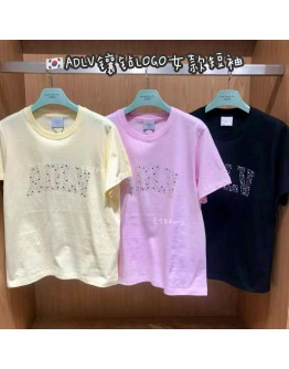 【代购】ADLV镶钻LOGO女款短袖