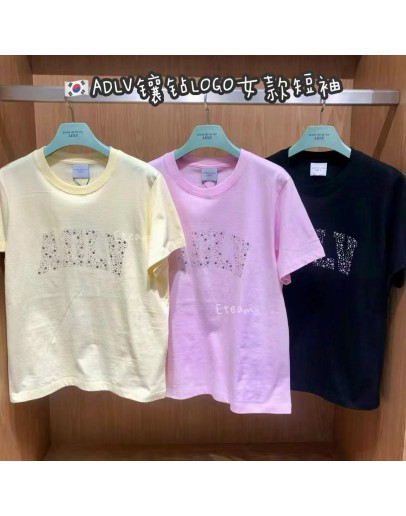 【代购】ADLV镶钻LOGO女款短袖