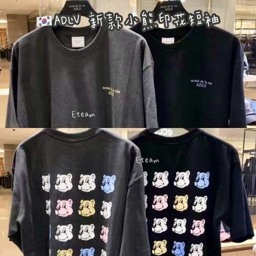 【代购】ADLV 新款小熊印花短袖 A20