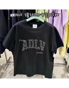 【代购】ADLV镶钻LOGO女款短袖