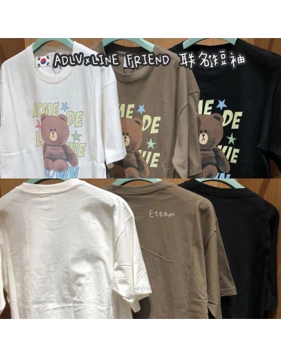 【代购】ADLV×LINE FRIEND 联名短袖 LF01