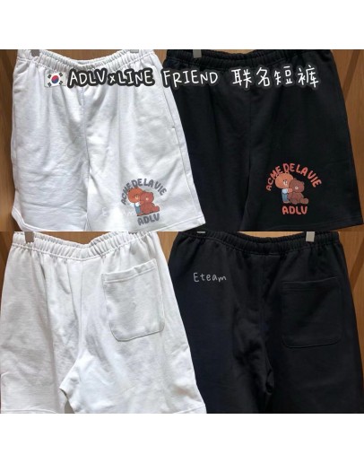 【代购】ADLV×LINE FRIEND 联名短裤