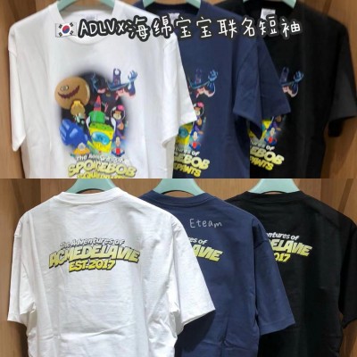 【代购】ADLV×海绵宝宝 联名短袖 SP01