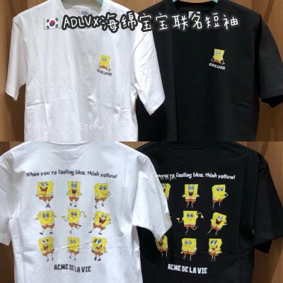 【代购】ADLV×海绵宝宝 联名短袖 SP02