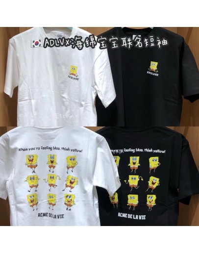 【代购】ADLV×海绵宝宝 联名短袖 SP02