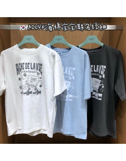 【代购】ADLV×海绵宝宝 联名短袖 SP06