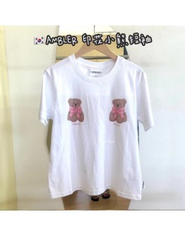 【现货】AMBLER 印花小熊短款短袖