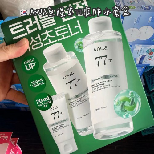 【代购】ANUA鱼腥草77爽肤水套盒 720ML