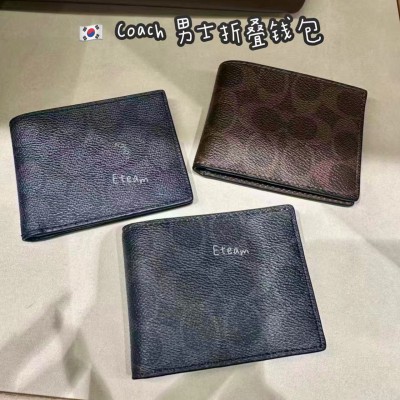 【限时代购】COACH 男士折叠钱包