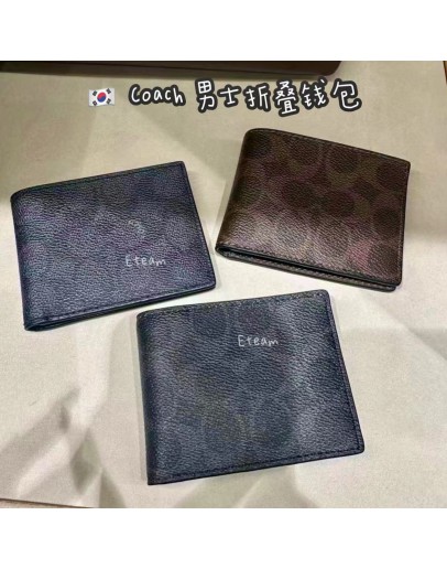 【限时代购】COACH 男士折叠钱包