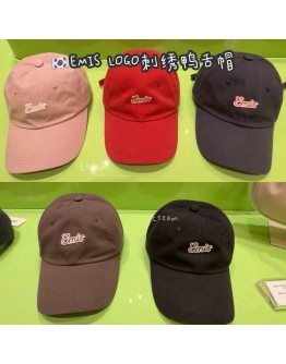 【代购】EMIS LOGO刺绣鸭舌帽