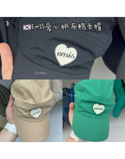 【代购】EMIS爱心帆布鸭舌帽