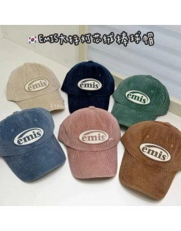 【代购】EMIS大标灯芯绒棒球帽