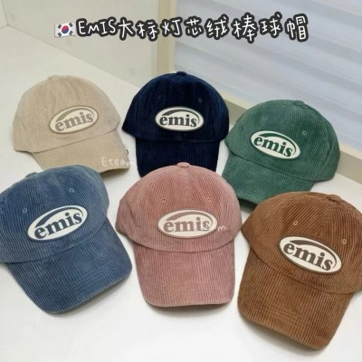 【代购】EMIS大标灯芯绒棒球帽