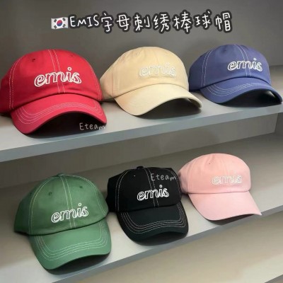 【代购】EMIS字母刺绣棒球帽