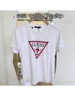 【现货】GUESS 女款经典款短袖 G7 #白色
