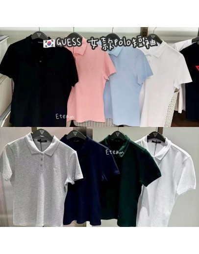 【代购】GUESS 女款polo短袖GE01-GE02