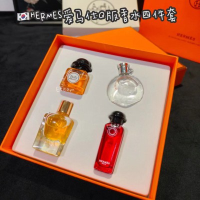【限时代购】HERMES爱马仕Q版香水四件套 7.5ML*4