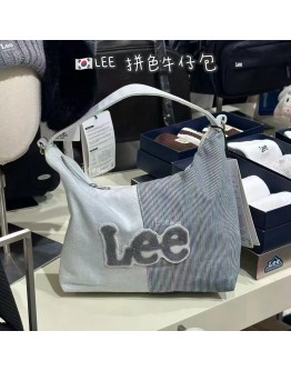 【代购】LEE 拼色牛仔包
