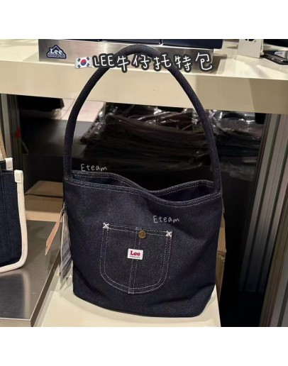 【代购】LEE 牛仔托特包