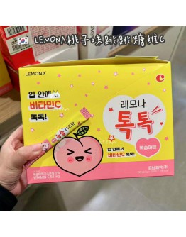 【代购】LEMONA桃子味跳跳糖维C 一盒100条装