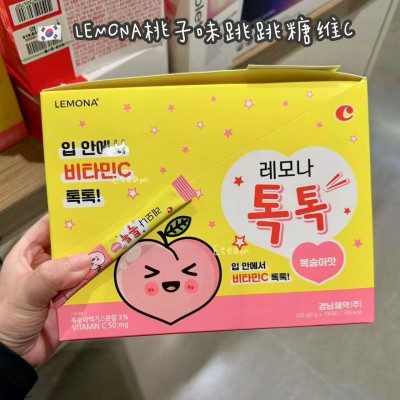 【代购】LEMONA桃子味跳跳糖维C 一盒100条装