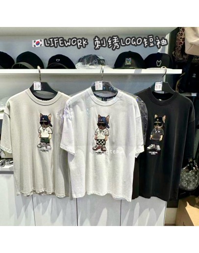 【代购】LIFEWORK 刺绣LOGO短袖 LW04