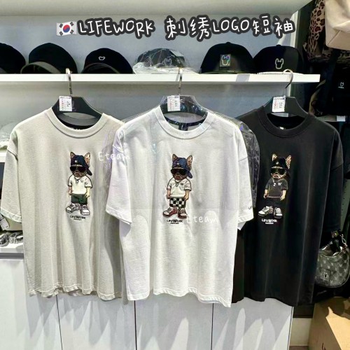 【代购】LIFEWORK 刺绣LOGO短袖 LW04