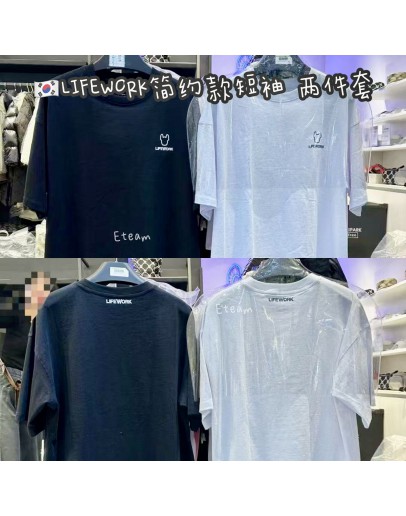 【代购】LIFEWORK简约款短袖 两件套