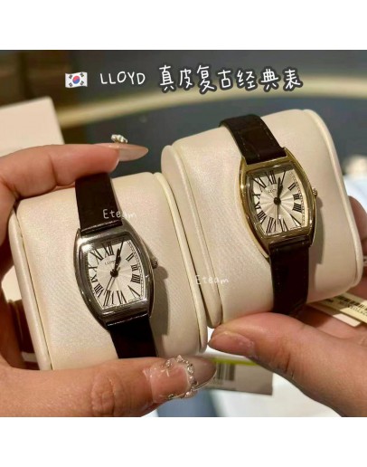 【代购】LLOYD真皮复古经典表