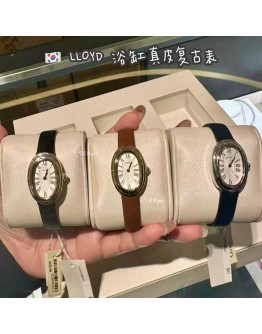 【代购】LLOYD浴缸真皮复古表