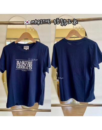 【现货】MARITHE圆领短版上衣