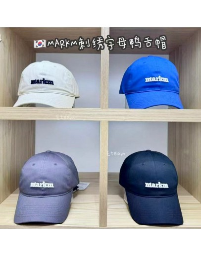 【代购】MARKM 刺绣字母鸭舌帽