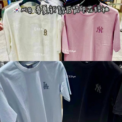 【代购】MLB 春夏新款后背印花短袖