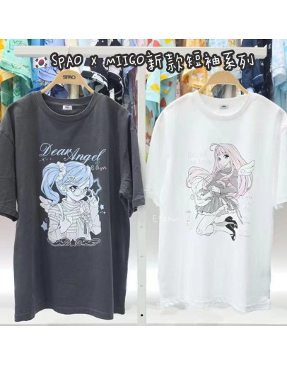 【代购】SPAO X MIIGO新款短袖系列