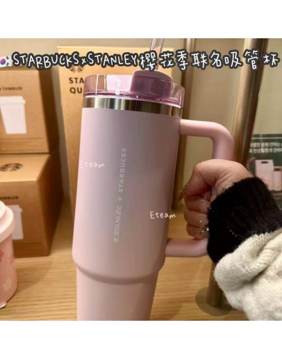 【代购】STARBUCKS星巴克×STANLEY樱花季联名吸管杯​​ 887ML容量