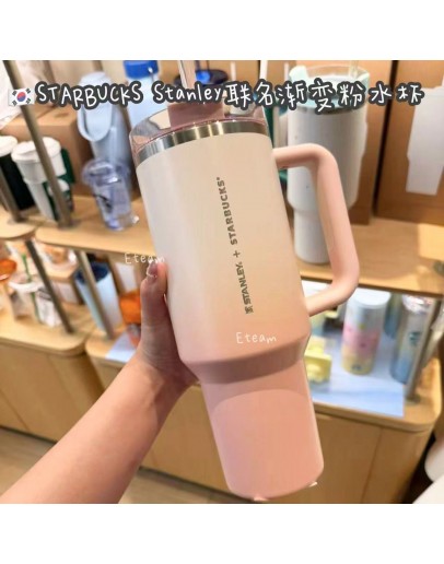 【代购】STARBUCKS Stanley联名渐变粉水杯​ 1183ML​