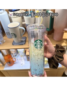 【代购】STARBUCKS 夏日限定闪粉杯​​  473ML