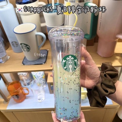 【代购】STARBUCKS 夏日限定闪粉杯​​  473ML