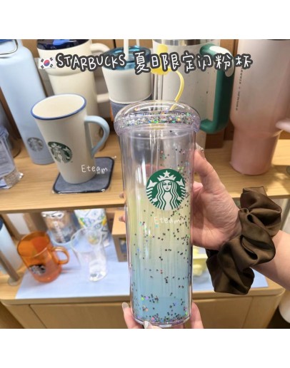 【代购】STARBUCKS 夏日限定闪粉杯​​  473ML