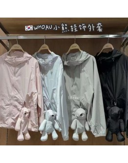 【代购】WHOAU 小熊挂饰外套