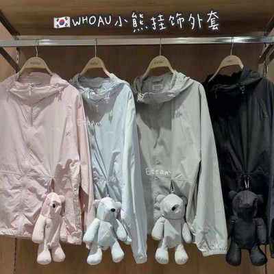 【代购】WHOAU 小熊挂饰外套