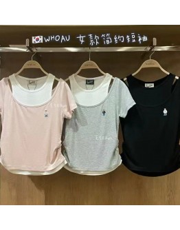 【代购】WHOAU女款简约短袖