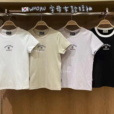 【代购】WHOAU字母女款短袖