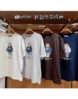 【代购】WHOAU新款印花短袖  AU8