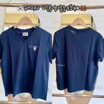 【现货】WHOAU 女款V领短袖 