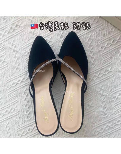 【现货】  台湾美鞋 跟鞋 黑色/240/38码