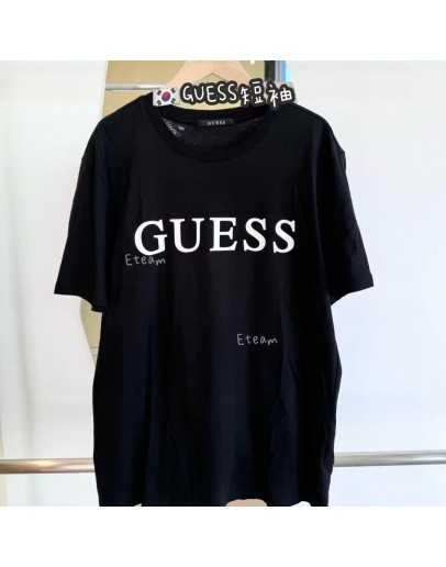 【现货】GUESS黑色字母标短袖 (男女同款)