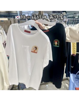 【代购】陆心媛短袖 两件套 #白/黑